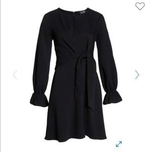 Sam Edelman Long-Sleeve Puff Black Dress (8)